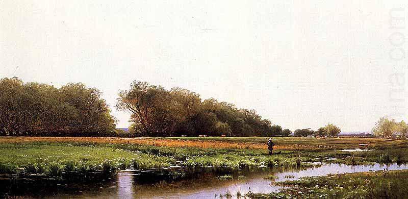 Hunter in the Meadows of Old Newburyport, Massachusetts, Alfred Thompson Bricher